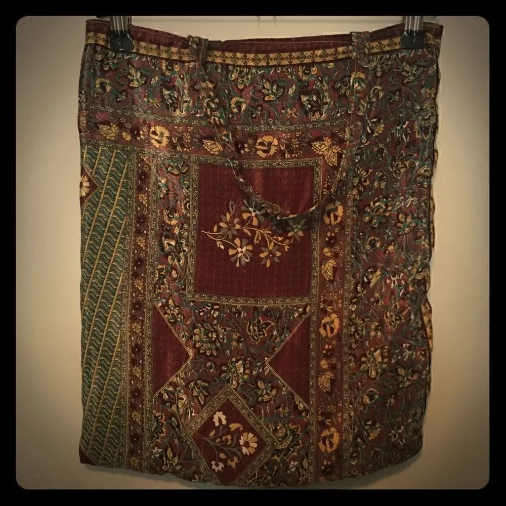 Silk Paisley Shoulder Bag 